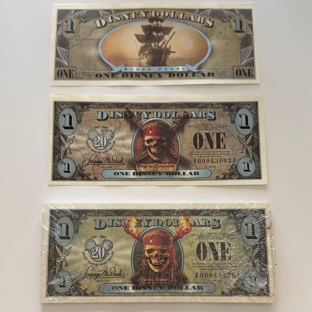2007 Series Uncirculated Disney Dollars Pirates of Caribbean